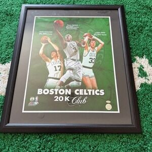 Photo File Boston Celtics 20K Club Poster Paul Pierce Signed Green Excellent COA
